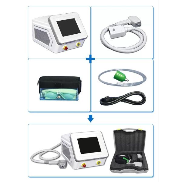 Portable Big spot size 3 wave length 755nm 808nm 1064nm diode laser for Hair Removal beauty device LF-646A