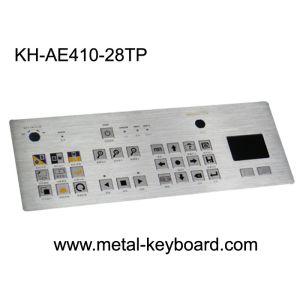 Waterproof SS Industrial Metal Keyboard With Touchpad , Rated Colorful Image Of