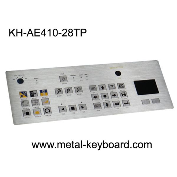 Waterproof SS Industrial Metal Keyboard With Touchpad , Rated Colorful Image Of