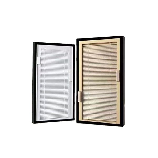 Built In Central Control System Minetal Blinds Kit with Hollow Louver and Glass