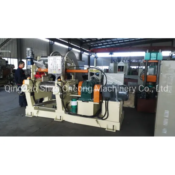 Rubber open mixing mill with Automatic Stock Blender