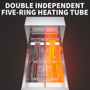 Intelligent Computer Control Silver Deep Fryer with Automatic Temperature and