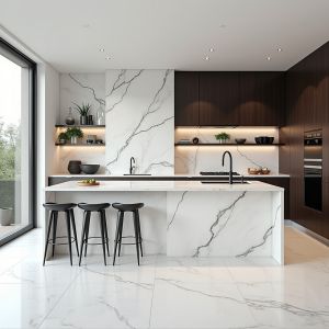 Custom Solid Wood Kitchen Cabinets Luxury Ash Wood Design with Soft-Close Hinges