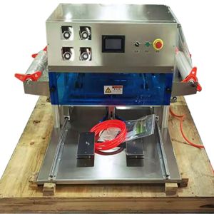 Automatic Pneumatic Yogurt Cup Sealing Machine 0.6MPa Waterproof OEM