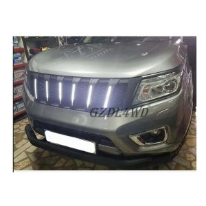4x4 Modified With LED Front Grill Mesh For Nissan Navara NP300 2015-2019