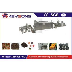 Custom Floating Fish Feed Pellet Making Machine , Fish Meal Processing Equipment