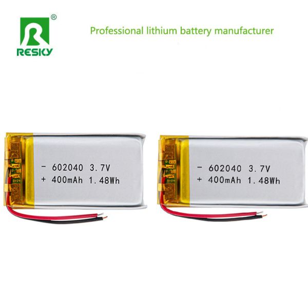 Solar Lithium Polymer Battery Cell 602040 450mAh 3.7V Rechargeable Lipo Battery