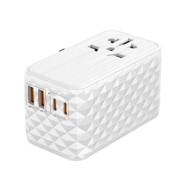 White Universal Travel Charger for All Electronics Stay Connected on the Go