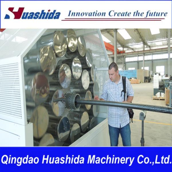 Smart Controlled Pert PU Foam Pipe Extrusion Line For Long Life Thermal