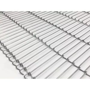 Food Processing Stainless Steel Wire Flat Chain Link Mesh Conveyor Belt