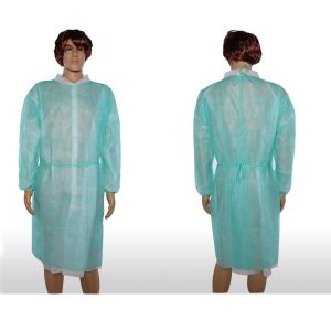 Knitted Cuff Protective Isolation Gown Waterproof Elastic Disposable