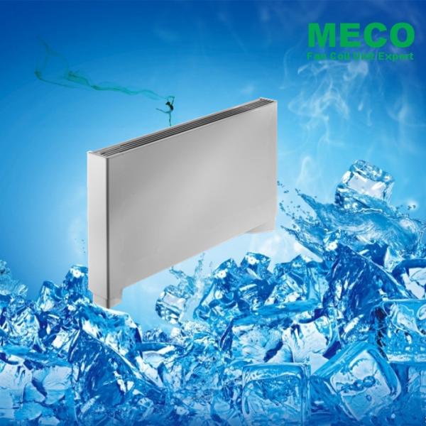 Quality Slim Floor Standing Fan Coil Unit With Case Two Pipe System 2.9kw Heating Capacity for sale