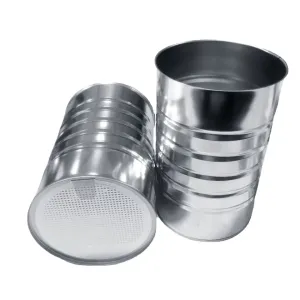 Customized Screw On Lid Coffee Tin Cans With Cylindrical Shape