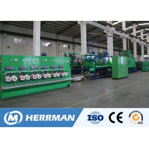 Horizontal / Vertical Wire And Cable Machinery , Copper Wire Enamelling Machine