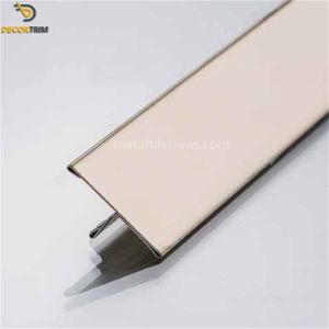 SS304 T Shaped Transition Strip 8k Mirror Finish Tile To Laminated Floor