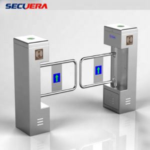 Pedestrian Automatic Sliding Security Entrance Control Swing RFID Turnstile
