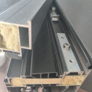 Two Cavity Aluminum Alloy System Windows 1m Triple Double Glass 1.8mm Profile