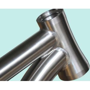 Titanium Alloy Bike Frame For Mountain Bike Internal Wiring Internal Brake Shock