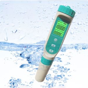 1PPM 1MV 1US/CM 0.01PH Newest 7 in 1 Digital pH Tester for Multi Parameter Testing