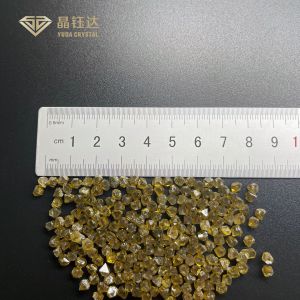 Yellow 3.4mm HPHT Synthetic Single Crystal Diamonds Industrial Applications