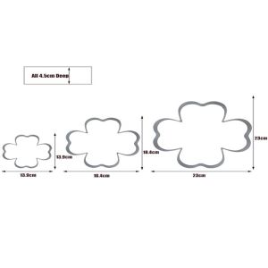 RK Bakeware China Foodservice NSF Stainless Steel Four Leaf Clover Mouse Molding