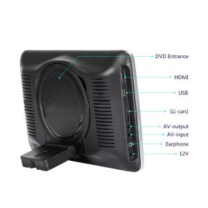 10 Inch Seatback Car LCD Screen HD With Dvd Player UV Painting IR FM Transmitter
