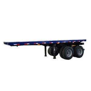 Truck 40ft 48ft 70ft Tri-Axles Gooseneck Flatbed Semi Trailer for Container