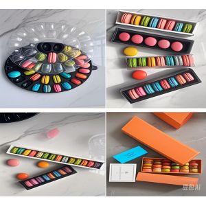 48 Packaging Macaron Paper Boxes Macaron Plastic Trays Macaron Cartons