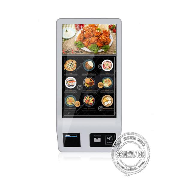 Automatic Ordering Self Service Digital Kiosks Touch Screen 32 Inch With QR Code