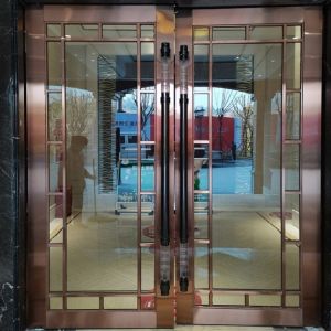 Waterproof Decorative Entry Door Stainless Steel With Hardware And Handle