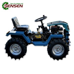 Blue Small Autonomous Tractor 4x4 Mini Tractor Multifunctional