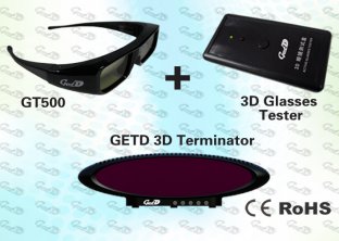 3D Museum Solution with IR 3D Emitter and 3D Stereo Glasses