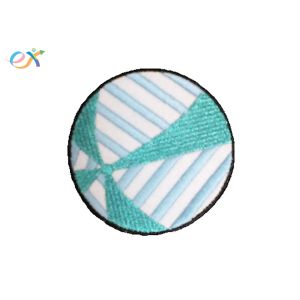 Rayon Thread Embroidered Sports Patches / Volleyball Iron On Patches