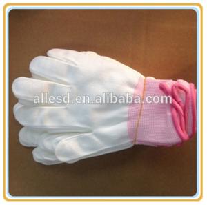 ESD Production Clean Room Antistatic White Washable Nylon Cheap Thin Work Gloves
