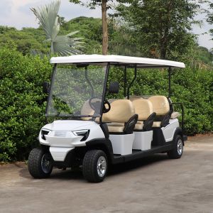 Sightseeing Electric Golf Buggy 6+2 Seater With Lithium Battery Strong Power