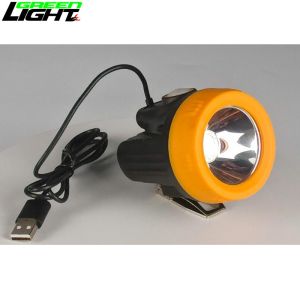 USB Charging Miner Cap Lamp , 10000 LUX GL2.5-C Explosion Proof Mining Lamp