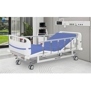 Wholesale Easy Moving Manual Hospital Bed With Side Rails Mattress For Emergency Room from china suppliers