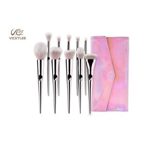 Soft Touch Electroplating 18.8CM 10 Piece Brush Set
