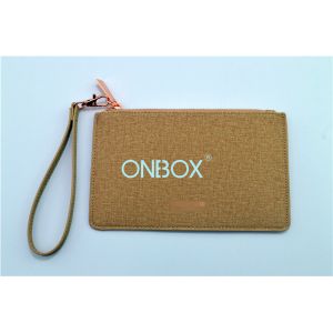 Lady PU Zipper Wallet Bag With Removable Carry Strip