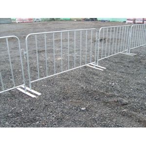 Electric Galvanized Temporary Fencing Crowd Control Barriers Metal Pedestrian