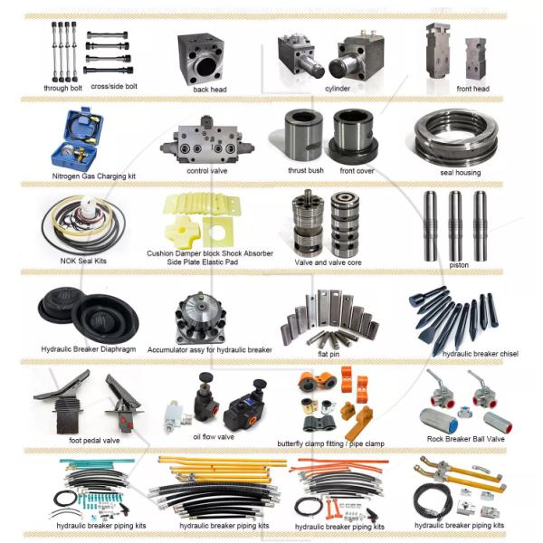 Jack Hammer Stone Breaker SB10 SB20 SB30 Open Type Hammer For 0.8-5 Tons Mini Excavator Attachment Parts