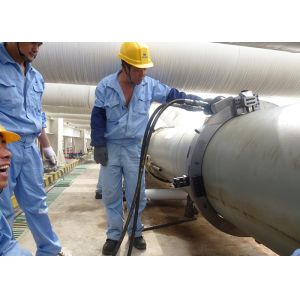 5.5 KW Hydraulic Pipe Cutting And Beveling Machine , Pipe Cutter And Beveler