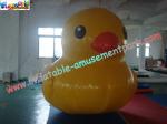 Yellow Airtight Duck Inflatable Inflatable Water Toys , Water Floating Duck