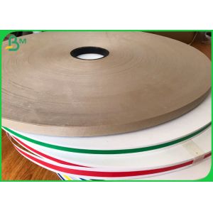 Food Grade Paper Roll Solid Black / Solid Green 15MM Width Slit Kraft Paper For