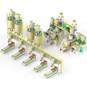 Fully Automatic Powder Mixing Weighing Conveying System For PVC Pipe Extrusion