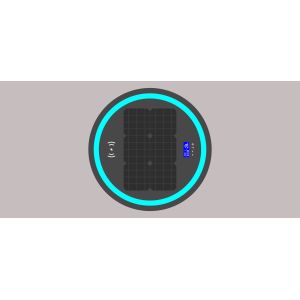 Single Leg 30W 20Ah LiFePO4 Wireless Charging Coffee Table