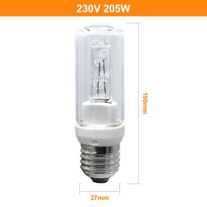 Bulb Material Quartz Tungsten Halogen Lamp 205w Halogen E27 230V