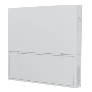 Floor Standing Interactive Touch Screen Kiosk With Air Conditioner