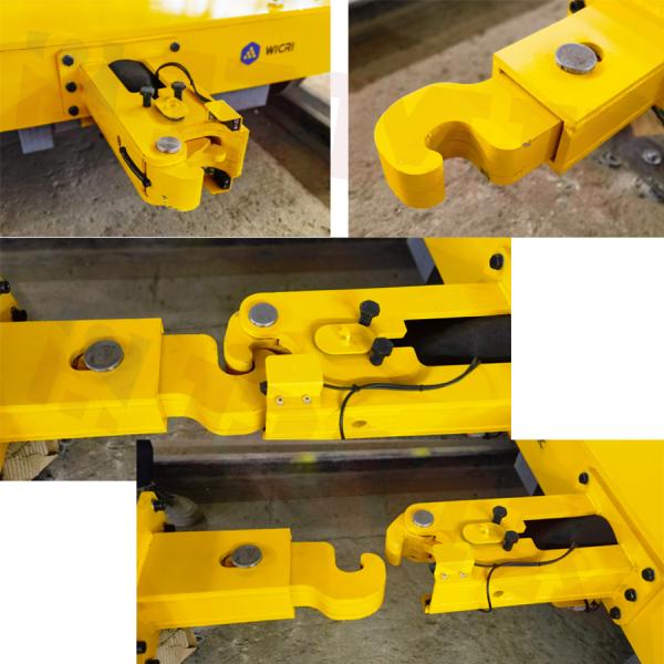 50 Ton Rail Electric Traction Trolley Automatic Traction Hook Industrial Trailers