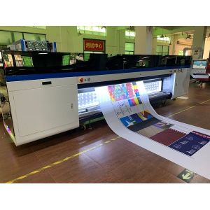 Cmyk UV Printer Roll To Roll With Ricoh Gen5 Printhead High Resolution 3600dpi